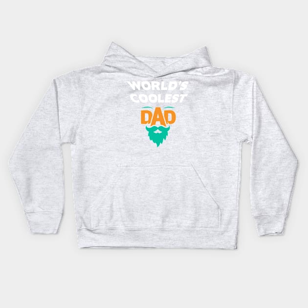 World’s Coolest Dad Kids Hoodie by Parrot Designs